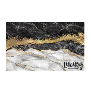 DYWANIK ŁAZIENKOWY MARMURKOWY CZARNY BAT-MAT-02-BLACK