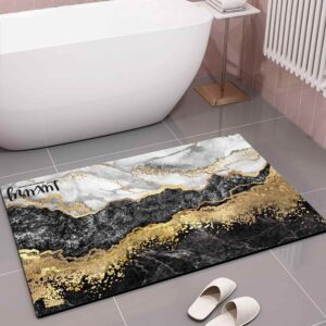 DYWANIK ŁAZIENKOWY MARMURKOWY CZARNY BAT-MAT-02-BLACK - obrazek 2