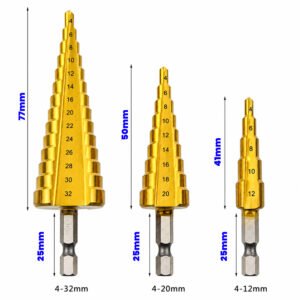 WIERTŁA TYTANOWE ZŁOTE 4-32mm TIT-DRILL-32mm - obrazek 6