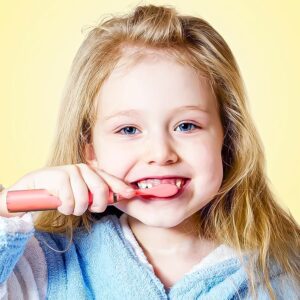 SZCZOTECZKA ELEKTRYCZNA DLA DZIECI TEETH-1 RÓŻOWA - obrazek 3