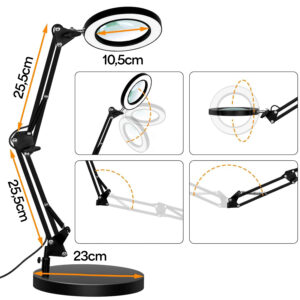 LAMPA Z LUPĄ Z PODSTAWKĄ LL1000 - obrazek 4