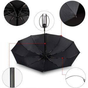 Parasol Czarny RIH-102 - obrazek 6