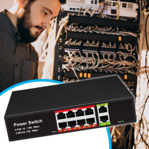 Switch POE 8+2 8xPOE 2xUplink 10/100Mbps PoE 10216 - obrazek 2