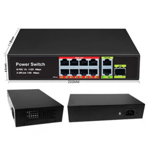Switch POE 8+2 8xPOE 2xUplink 10/100Mbps PoE 10216 - obrazek 4