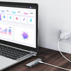 ADAPTER USB-C 6W1 Z KABELKIEM H3 - obrazek 4
