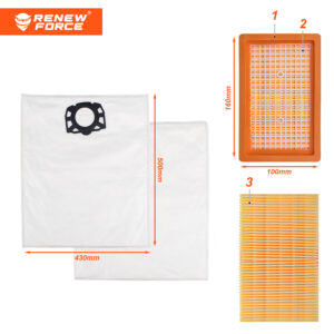 10x WORKI FILTR DO ODKURZACZA KARCHER WDK-SV6 - obrazek 4