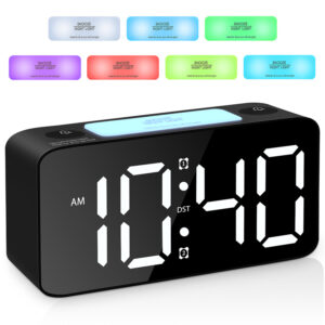 ZEGAR ELEKTRONICZNY RGB YF6612-BLACK - obrazek 3