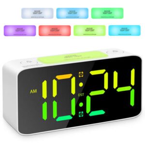 ZEGAR ELEKTRONICZNY RGB YF6612-WHITE - obrazek 2