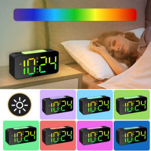ZEGAR ELEKTRONICZNY RGB YF6612-BLACK - obrazek 4