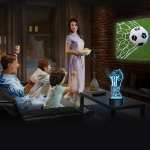 LAMPKA NOCNA 3D LIONEL MESSI HY-01-CHAMPION - obrazek 3