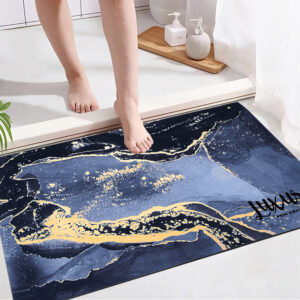 DYWANIK ŁAZIENKOWY MARMURKOWY BAT-MAT-02-NAVY - obrazek 3