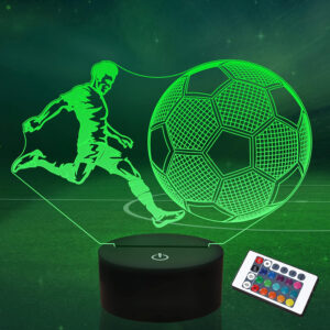 LAMPKA NOCNA PIŁKARZ 3D HY-01-STRIKER - obrazek 4