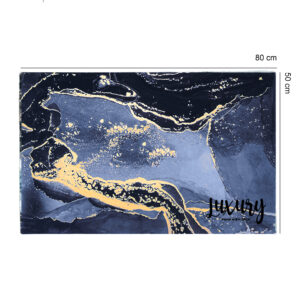 DYWANIK ŁAZIENKOWY MARMURKOWY BAT-MAT-02-NAVY - obrazek 2