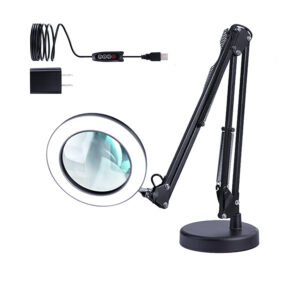 LAMPA LED LUPA + SZKŁO POWIĘKSZAJĄCE AMPLIFIER-REPAIR-LAMP-BLACK