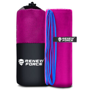 RĘCZNIK SZYBKOSCHNĄCY 180CM RÓŻOWY QU-DRY-PINK