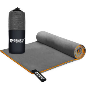 RĘCZNIK SZYBKOSCHNĄCY 180CM SZARY QU-DRY-GREY - obrazek 2