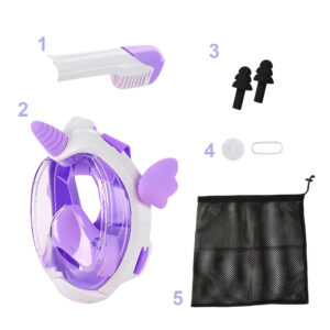 MASKA DO SNORKELINGU KF-5-VIOLET - obrazek 2
