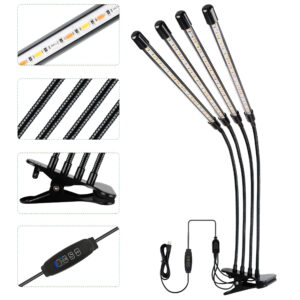 LAMPA DO ROŚLIN 4 GŁOWY SLIM 4 HEAD GROW LIGHT - obrazek 2