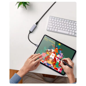 PRZEJŚCIÓWKA USB-C RJ45 UA-100 - obrazek 2