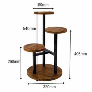 KWIETNIK STOJĄCY POTRÓJNY OKRĄGŁY ST-FL01 - obrazek 4