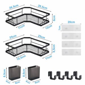 PÓŁKA ŁAZIENKOWA ZESTAW 2 szt. WC-SHELF5 - obrazek 3