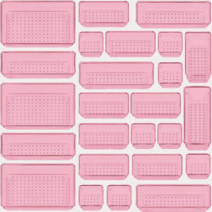 ZESTAW 25 SZTUK ORGANIZERY ORS-25-PINK