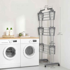 PIONOWA SUSZARKA NA PRANIE  LA-DRY-170-SILV - obrazek 3