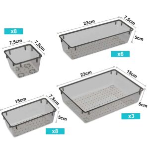 ZESTAW 25 SZTUK ORGANIZERY ORS-25-BLACK - obrazek 2