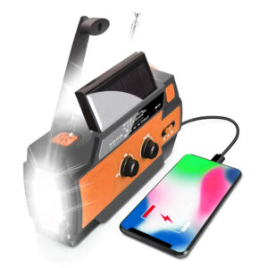 RADIO SOLARNE Z POWERBANKIEM I DYNAMO 4000mAh 090P - obrazek 3