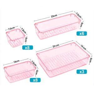 ZESTAW 25 SZTUK ORGANIZERY ORS-25-PINK - obrazek 2