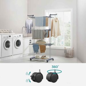 PIONOWA SUSZARKA NA PRANIE  LA-DRY-170-SILV - obrazek 2