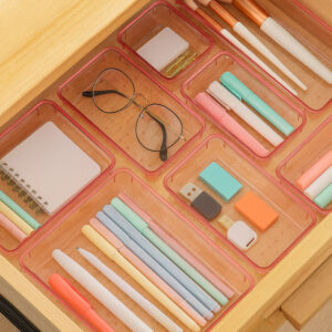 ZESTAW 25 SZTUK ORGANIZERY ORS-25-PINK - obrazek 3