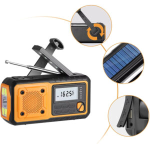 RADIO SOLARNE Z POWERBANKIEM I DYNAMO 5000mAh FM-AM5000 - obrazek 3