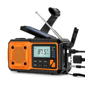 RADIO SOLARNE Z POWERBANKIEM I DYNAMO 5000mAh FM-AM5000 376 - obrazek 1