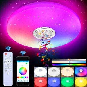 LAMPA SUFITOWA RGB Z GŁOŚNIKIEM 40W FB-GBY01 - obrazek 5