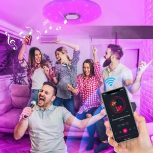 LAMPA SUFITOWA RGB Z GŁOŚNIKIEM 40W FB-GBY01 - obrazek 6