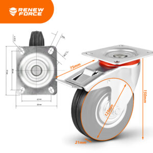 KÓŁKA TRANSPORTOWE OBROTOWE C-125 - obrazek 6