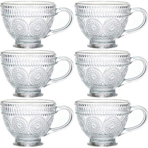 SZKLANKI DEKORACYJNE 370 ml ZESTAW 6 sztuk CUP-04