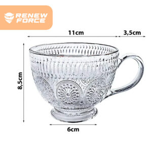 SZKLANKI DEKORACYJNE 370 ml ZESTAW 6 sztuk CUP-04 - obrazek 7