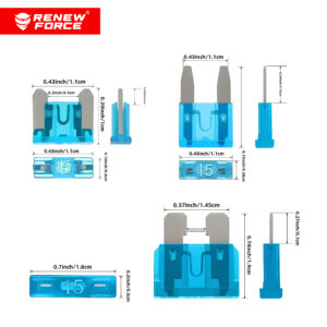 ZESTAW BEZPIECZNIKÓW SAMOCHODOWYCH 300 szt. FUSE-300 - obrazek 3