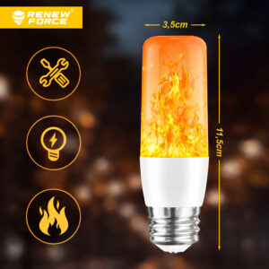 ŻARÓWKA LED PŁOMIEŃ G135 - obrazek 4