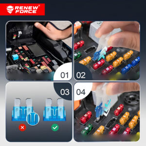 ZESTAW BEZPIECZNIKÓW SAMOCHODOWYCH 300 szt. FUSE-300 - obrazek 4