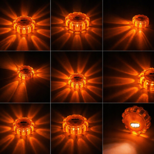 LAMPA OSTRZEGAWCZA LED FLARA DROGOWA MAGNETYCZNA 9 TRYBÓW ŚWIATŁA Z LATARKĄ - obrazek 5