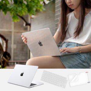 ETUI + OSŁONA KLAWIATURY + FOLIA NA KERAN MACBOOK AIR 13.6" MACC-14 - obrazek 3