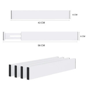 4X ORGANIZER DO SZUFLADY BAM-WHITE - obrazek 4