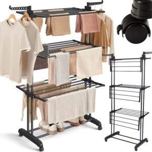 SUSZARKA NA PRANIE STOJĄCA LA-DRY-170-BLACK - obrazek 9