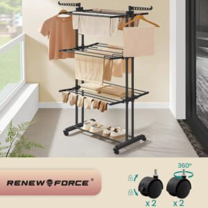 SUSZARKA NA PRANIE STOJĄCA LA-DRY-170-BLACK - obrazek 11