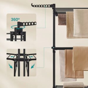 SUSZARKA NA PRANIE STOJĄCA LA-DRY-170-BLACK - obrazek 3