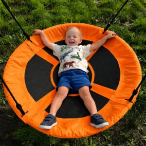 HUŚTAWKA BOCIANIE GNIAZDO DLA DZIECI SW-001-ORANGE - obrazek 3