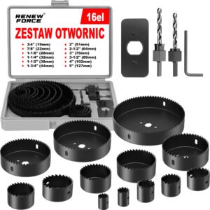 OTWORNICA DO DREWNA ZESTAW W-00D-BLACK - obrazek 2